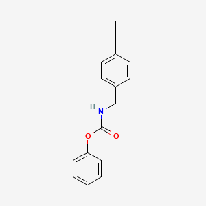 molecular formula C18H21NO2 B8564316 Phenyl [(4-tert-butylphenyl)methyl]carbamate CAS No. 795276-94-7