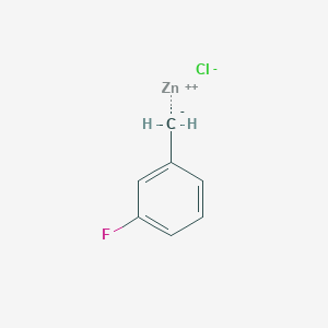 molecular formula C7H6ClFZn B8564366 3-Fluorobenzylzinc chloride 