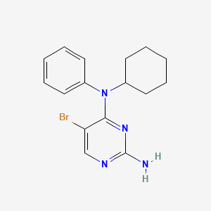 molecular formula C16H19BrN4 B8564368 5-Bromo-N4-cyclohexyl-N4-phenyl-pyrimidine-2,4-diamine 