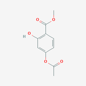 molecular formula C10H10O5 B8564375 4-Acetoxy-2-hydroxy-benzoic acid methyl ester 