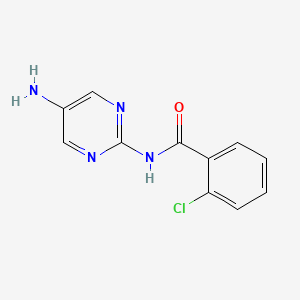 molecular formula C11H9ClN4O B8564389 2-(n-2-Chlorobenzoyl)amino-5-aminopyrimidine 