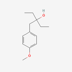 molecular formula C13H20O2 B8564390 1,1-Diethyl-2-(4-methoxyphenyl)ethanol 