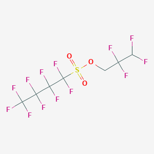 molecular formula C7H3F13O3S B8564402 2,2,3,3-Tetrafluoropropyl nonafluorobutanesulfonate CAS No. 66959-14-6