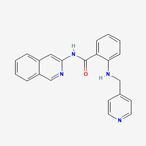 molecular formula C22H18N4O B8564418 Benzamide, N-3-isoquinolinyl-2-[(4-pyridinylmethyl)amino]- CAS No. 267891-44-1