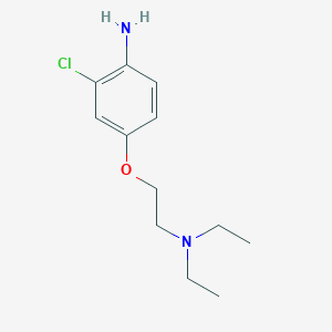molecular formula C12H19ClN2O B8564440 [2-(3-Chloro-4-aminophenoxy)ethyl]diethylamine 