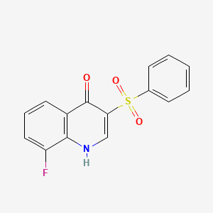4-Hydroxy-3-phenylsulfonyl-8-fluoroquinoline