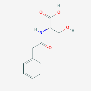 molecular formula C11H13NO4 B8564610 N-(Phenylacetyl)-L-serine CAS No. 2752-53-6