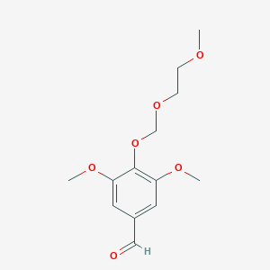 molecular formula C13H18O6 B8564624 3,5-Dimethoxy-4-[(2-methoxyethoxy)methoxy]benzaldehyde CAS No. 101641-07-0