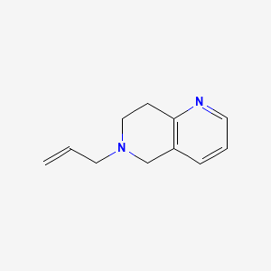molecular formula C11H14N2 B8564684 1,6-Naphthyridine, 5,6,7,8-tetrahydro-6-(2-propenyl)- CAS No. 75509-69-2