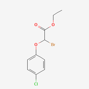 molecular formula C10H10BrClO3 B8564689 Ethyl bromo(4-chlorophenoxy)acetate CAS No. 42760-65-6
