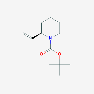 molecular formula C12H21NO2 B8564727 (R)-tert-butyl 2-vinylpiperidine-1-carboxylate CAS No. 220384-49-6