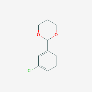 molecular formula C10H11ClO2 B8564729 2-(3-Chlorophenyl)-1,3-dioxane CAS No. 61568-52-3