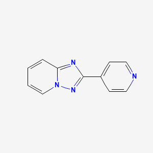 molecular formula C11H8N4 B8564734 2-(4-Pyridyl)(1,2,4)triazolo(1,5-a)pyridine 