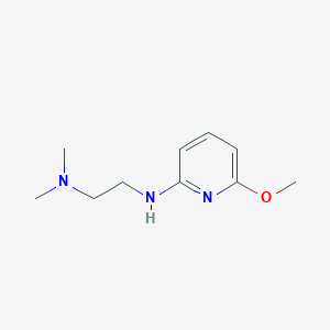 molecular formula C10H17N3O B8564744 2-(2-Dimethylaminoethylamino)-6-methoxy pyridine 