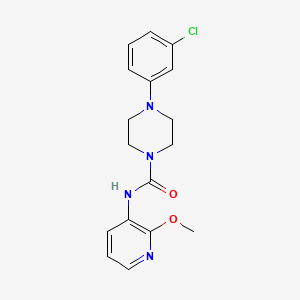 1-[(2-Methoxypyridin-3-yl)aminocarbonyl]-4-(3-chlorophenyl)piperazine