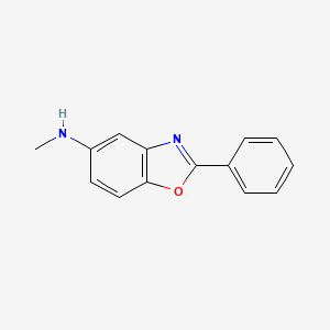 molecular formula C14H12N2O B8564804 5-Methylamino-2-phenyl-benzoxazole 