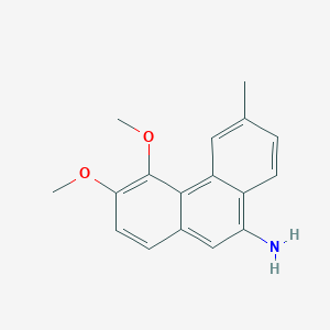 molecular formula C17H17NO2 B8564845 3,4-Dimethoxy-6-methylphenanthren-9-amine CAS No. 88695-95-8