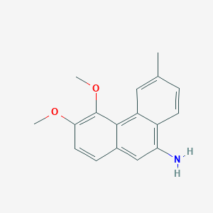 B8564845 3,4-Dimethoxy-6-methylphenanthren-9-amine CAS No. 88695-95-8