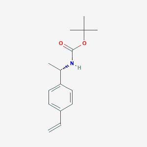 molecular formula C15H21NO2 B8564870 t-butyl[(1S)-1-(4-vinylphenyl)ethyl]carbamate 