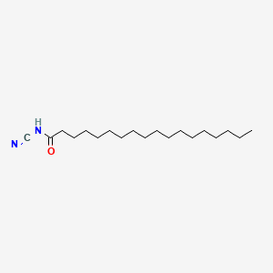 molecular formula C19H36N2O B8564887 Octadecanamide, N-cyano- CAS No. 79316-84-0