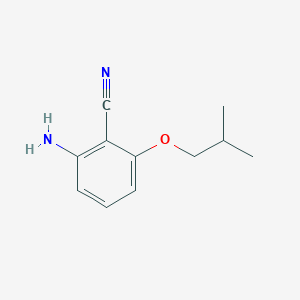 molecular formula C11H14N2O B8564899 2-Amino-6-isobutoxybenzonitrile 