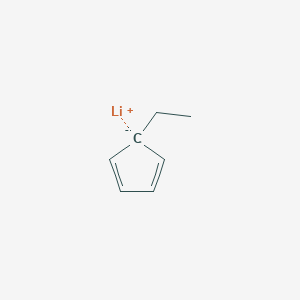 molecular formula C7H9Li B8564906 lithium;5-ethylcyclopenta-1,3-diene CAS No. 135630-42-1