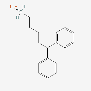 molecular formula C18H21Li B8564950 Diphenylhexyllithium CAS No. 95719-43-0