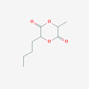 molecular formula C9H14O4 B8564958 3-Butyl-6-methyl-1,4-dioxane-2,5-dione CAS No. 779355-46-3