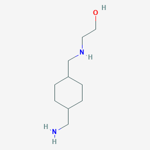 molecular formula C10H22N2O B8564975 2-({[4-(Aminomethyl)cyclohexyl]methyl}amino)ethan-1-ol CAS No. 62221-18-5