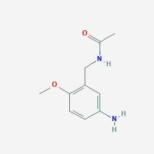 molecular formula C10H14N2O2 B8564983 3-(Acetylaminomethyl)-4-methoxyaniline 