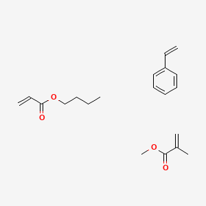 molecular formula C20H28O4 B8565022 Styrene methyl methacrylate n-butyl acrylate CAS No. 27136-15-8