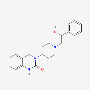 molecular formula C21H25N3O2 B8565042 3-(1-(2-Hydroxy-2-phenylethyl)-4-piperidinyl)-3,4-Dihydro-2(1H)-quinazolinone CAS No. 79106-43-7