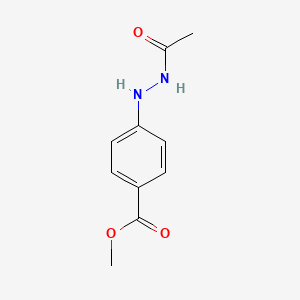 molecular formula C10H12N2O3 B8565053 Methyl 4-(2-acetylhydrazino)benzoate 