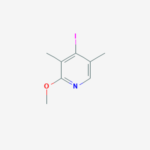 molecular formula C8H10INO B8565153 4-Iodo-2-methoxy-3,5-dimethylpyridine 