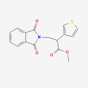 Methyl 3-(1,3-dioxoisoindolin-2-yl)-2-(thiophen-3-yl)propanoate