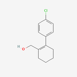 molecular formula C13H15ClO B8565166 [2-(4-chlorophenyl)cyclohexen-1-yl]methanol 