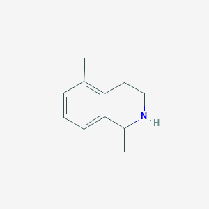 molecular formula C11H15N B8565191 1,5-Dimethyl-1,2,3,4-tetrahydro-isoquinoline 