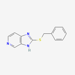 molecular formula C13H11N3S B8565213 2-(benzylthio)-3H-imidazo[4,5-c]pyridine 