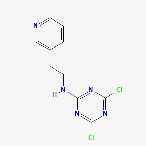 4,6-dichloro-N-(2-(pyridin-3-yl)ethyl)-1,3,5-triazin-2-amine
