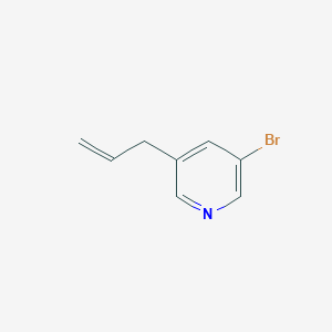 molecular formula C8H8BrN B8565239 3-Allyl-5-bromopyridine 