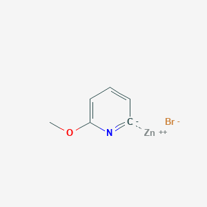 molecular formula C6H6BrNOZn B8565240 6-Methoxy-pyridin-2-ylzinc bromide 