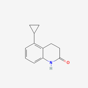 molecular formula C12H13NO B8565260 5-cyclopropyl-3,4-dihydroquinolin-2(1H)-one 