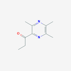 molecular formula C10H14N2O B8565279 1-(2,3,5-Trimethyl-6-pyrazinyl)-1-propanone 