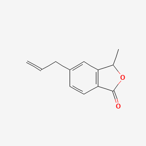 molecular formula C12H12O2 B8565373 3-methyl-5-(prop-2-en-1-yl)-2-benzofuran-1(3H)-one 
