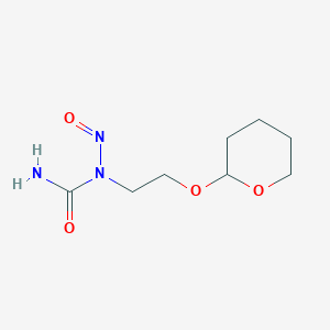 molecular formula C8H15N3O4 B8565385 N-Nitroso-N-{2-[(oxan-2-yl)oxy]ethyl}urea CAS No. 57331-63-2