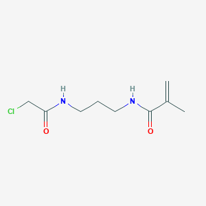 molecular formula C9H15ClN2O2 B8565394 N-[3-(2-Chloroacetamido)propyl]-2-methylprop-2-enamide CAS No. 119003-02-0