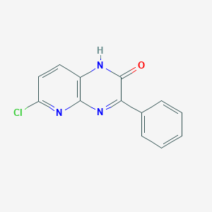 molecular formula C13H8ClN3O B8565421 6-Chloro-3-phenylpyrido[2,3-b]pyrazin-2-ol 
