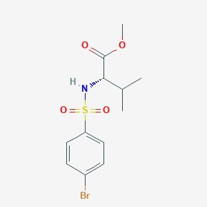 methyl N-[(4-bromophenyl)sulfonyl]-L-valinate
