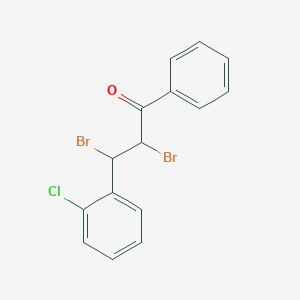 molecular formula C15H11Br2ClO B8565484 2,3-Dibromo-3-(2-chlorophenyl)-1-phenylpropan-1-one CAS No. 38895-97-5