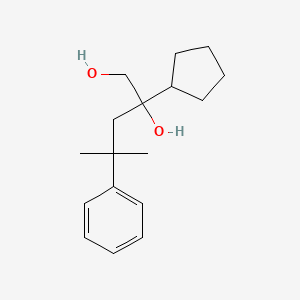 2-Cyclopentyl-4-methyl-4-phenylpentane-1,2-diol